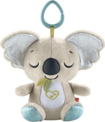Image de Peluche Musicale Koala Fisher-Price, Veilleuse Bébé, 20 Minutes de Mélodies Apaisantes, Attache Pratique