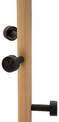 Obrázok produktu pre Stojan na odevy z dreva so základňou z mramoru, priemer základne 30 cm, výška 176 cm