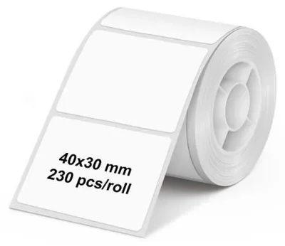 Produktbild von Olympia 6322, Transparent, Selbstklebendes Druckeretikett, Universal, Rechteck, PM220, 4 cm