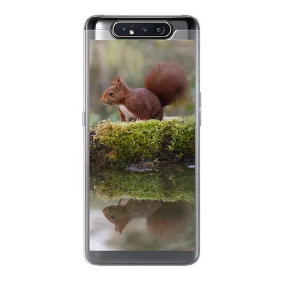 Produktbild von MuchoWow® Handyhülle Schutzhülle Hülle für Samsung Galaxy A80 Waldtiere - Wasser - Moos Silikon Softcase Handy Hülle - Schutzdeckel