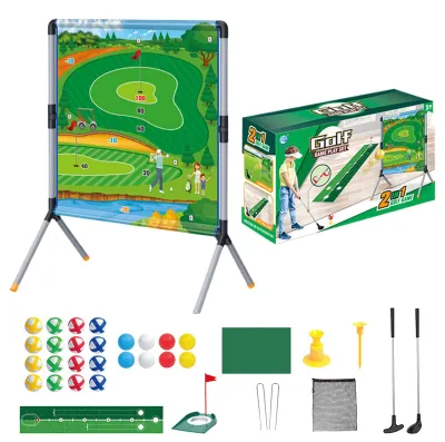 Immagine prodotto di Set per l'allenamento del chipping nel golf, completo di tappetino per il putting e palline
