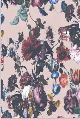 Produktbild von MuchoWow® Poster Blumen - Muster - Vintage 40x60 cm - Plakate für die Wand - Poster Babyzimmer