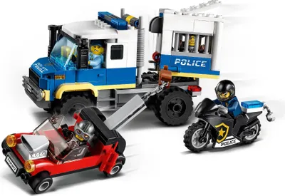 Produktbild von LEGO 60276 City Polizei Gefangenentransporter, Spielzeug-Set mit Motorrad und LKW, Erweiterungsset zur Polizeistation, für Kinder ab 5 Jahre