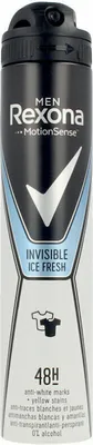Obrázok produktu pre Rexona | Antiperspirant v spreji - 200 ml - 48-hodinová silná ochrana - pre mužov - účinok potlačujúci zápach - Ice Fresh