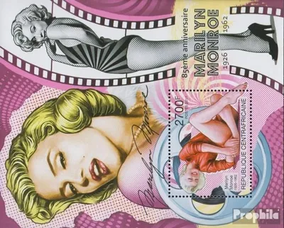 Produktbild von Briefmarken Zentralafrikanische Republik 2011 Mi Block730 (kompl.Ausg.) postfrisch Marilyn Monroe