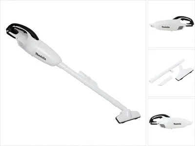 Zdjęcie produktu dla Odkurzacz akumulatorowy Makita DCL 180 ZW 18 V biały solo - bez akumulatora, bez ładowarki