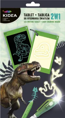 Image de Tablette + planche à dessin lumineuse 2en1 Kidea