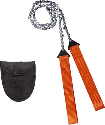 Obrázok produktu pre Prenosná reťazová píla pre núdzové situácie, oranžová, 25,6 palca, outdoorové prežitie