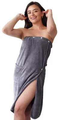 Produktbild von r Sauna-Handtuch-Bademantel für Frauen