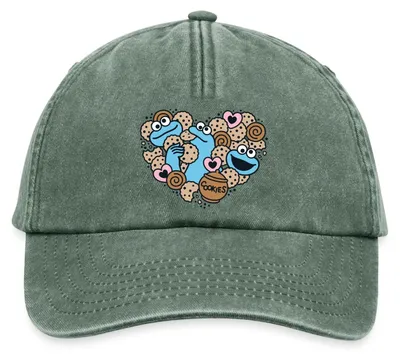 Produktbild von Spreadshirt Sesamstraße Herz Mit Krümelmonster Vintage Cap, One size, Vintage Flaschengrün