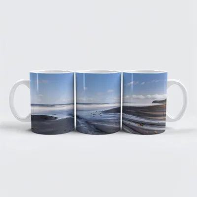 Produktbild von raxxa Premium-Tasse "Sandrippen am Strand"