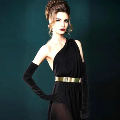 Produktbild von Ellenbogenlange Samthandschuhe für Damen in Schwarz - Opernhandschuhe aus Satin für Hochzeit und Abendveranstaltungen