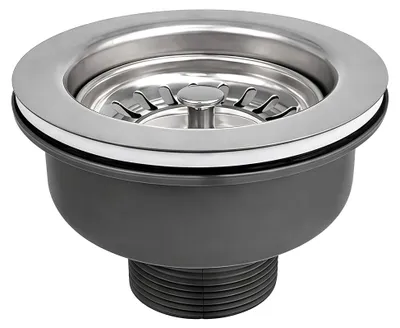 Produktbild von Spülen-Siebkorbventil, 304 Edelstahl Küche Siebkorbventil Korb Abfluss Siebkörbchen Ablaufventil,1 1/2", Ø 110 mm