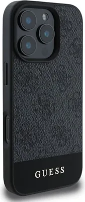 Produktbild von Guess Guhcp16Xg4Glgr Iphone 16 Pro Max 6.9 Szary/Grau Hartschalenkoffer 4G Bottom Stripe