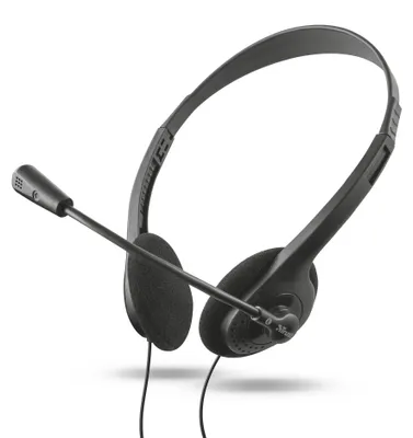 Produktbild von Trust 21665, Kabelgebunden, Anrufe/Musik, 70 - 20000 Hz, 75 g, Kopfhörer, Schwarz