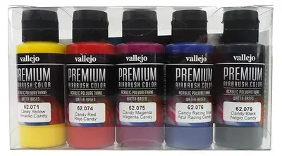 Produktbild von Vallejo 62.104, 60 ml, Schwarz, Blau, Magenta, Rot, Gelb, Flasche