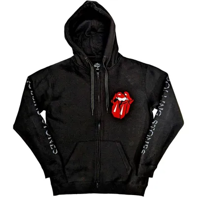 Obrázok produktu pre The Rolling Stones Hackney Diamonds Shattered Tongue (Sleeve Print) Black L Mikina