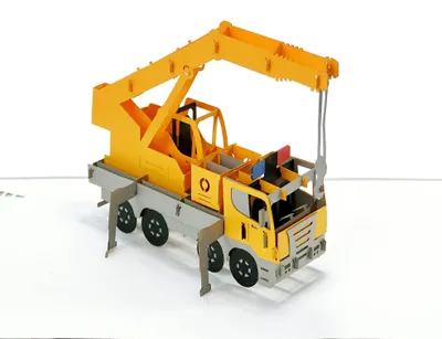 Imagen del producto de Tarjeta pop-up tridimensional de una grúa, tipo tarjeta desplegable, para ocasiones especiales, 1 unidad
