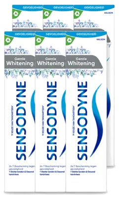 Obrázek produktu pro 6 x zubní pasta Sensodyne Gentle Whitening – jemné čištění – 75 ml – výhodný balení – 6 kusů