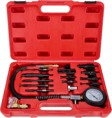 Productafbeelding van Dieselcompressietester voor auto en vrachtwagen, 1000 psi, 70 bar, compressiemeter voor dieselmotoren en TDI- en CDI-cilinders