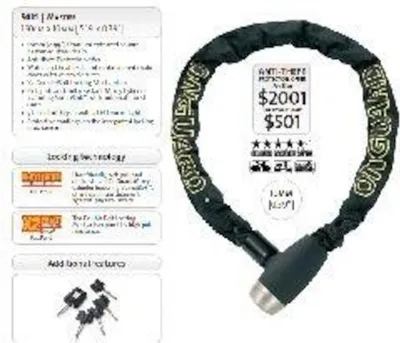 Obrázok produktu pre Reťaz OnGuardLock 165 cm