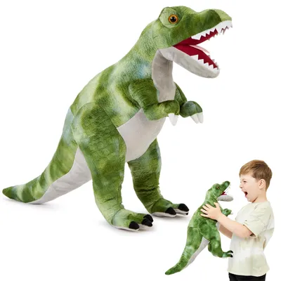 Immagine prodotto di Solidchoice - Peluche morbido a forma di T-Rex per bambini, 48-50 cm