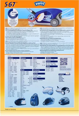 Produktbild von 3 x Swirl S 67 MP Plus AirSpace Staubsaugerbeutel Staubbeutel Microvlies