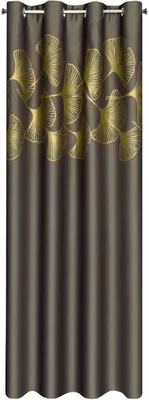 Obrázek produktu pro Eurofirany 398908, Sheer, Hnědá, Vzorovaný, Polyester, Průchodka, 210 g/m²