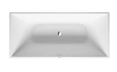 Produktbild von Badewanne DURASQUARE 1600x750 freist 2 Rückenschrägen weiß weiß