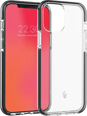 Produktbild von Bigben Connected FCLIFENIP1267B, Cover, Apple, iPhone 12 Pro Max, Schwarz, Transparent