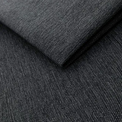 Möbelstoff Meterware 1 m x 1,43 m Polyester Grau Schwarz