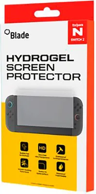 Produktbild von Blade Gaming BL1004, Displayschutz, Nintendo Switch 2, Transparent, Hydrogel, Schlagfest, Splitterfrei, Wasserdicht, 107 mm