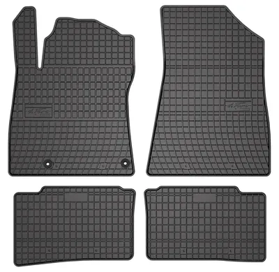 Image de Tapis de sol en caoutchouc pour Kia Niro II 2022- (crossover) – 4 pièces, noirs, sur mesure