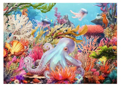 Productafbeelding van Ravensburger Legpuzzel: Koraalrifleven - 500 XL stukjes.