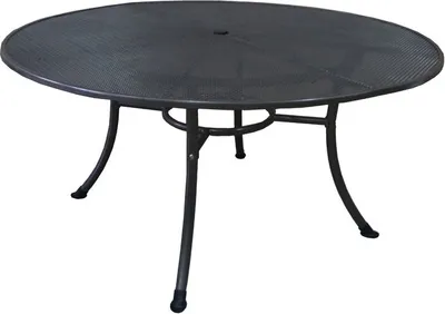 Produktbild von Tisch Gartentisch rund robust aus Metall in Grau 150 cm
