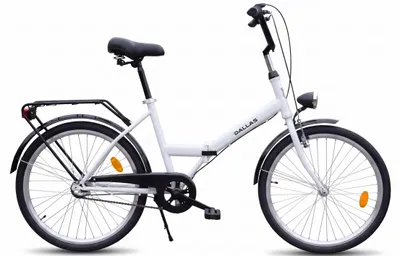 Produktbild von Dallas Bike Klapprad - 24 Zoll - Weiß-Schwarz - Stahlrahmen M 17" - Shimano Nexus 3-Gang
