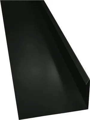 Produktbild von PRECIT Winkelblech mit Wasserfalz Anthrazitgrau RAL 7016 1000 mm x 80 mm x 155 mm