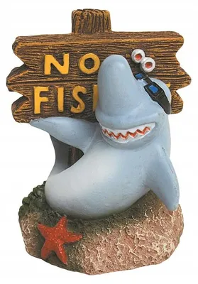 Image de Happet R054 Décoration d'aquarium Requin 6,5 cm