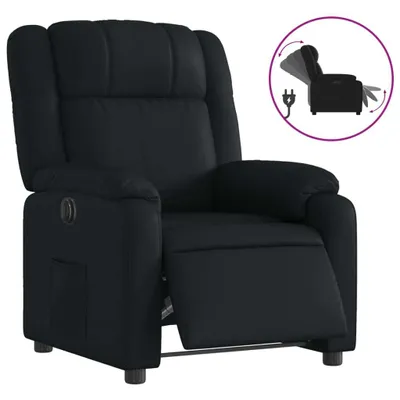 Produktbild von vidaXL Relaxsessel Elektrisch Schwarz Kunstleder