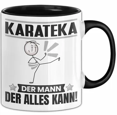 Produktbild von Karateka Tasse Geschenk für Karateka Der Mann Der Alles Kann Geschenkidee zum Geburtstag (Schwarz)