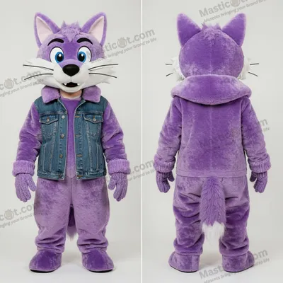 Produktbild von Lavendel-Wolf-Maskottchen MASTICOT "Say Wolf"
