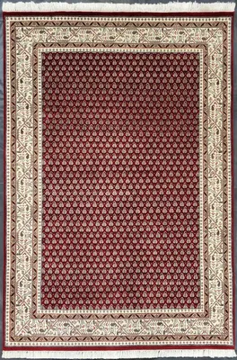 Produktbild von Teppich NARGIS MIR | Farbe: Rot; Größe: 121x176 cm | strapazierfähig und leicht zu reinigen | Wohnzimmer | Schlafzimmer
