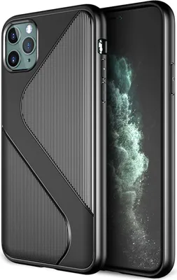 Produktbild von NALIA Handy Hülle für iPhone 11 Pro, Silikon Schutzhülle Case TPU Cover stoßfest Schwarz
