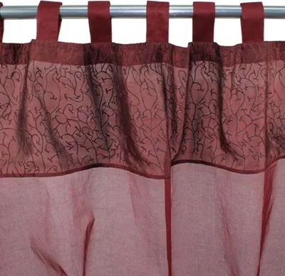 Obrázok produktu pre Červená záclona z umelého hodvábu 110x250