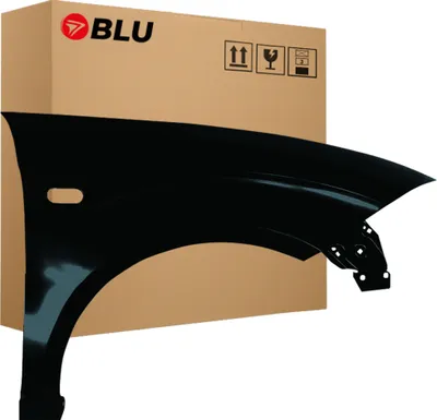Image de BLU Aile Compatible avec Seat Altea 5P1/5P5 LC9Z Droite Schwarz BlackMagic | 2004-2015 | Avant | Peint| Prêt à Monter | Acier
