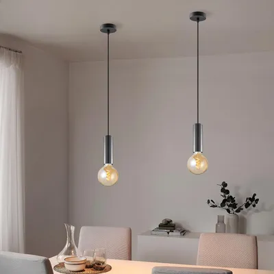 Produktbild von Home Sweet Home Hängeleuchte Saga - Schwarz - 10x10x120cm