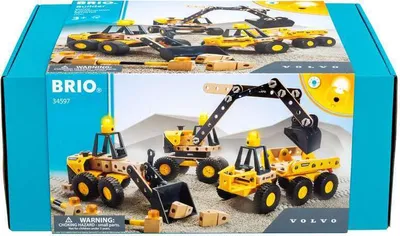 Produktbild von BRIO Builder Großes Volvo Baufahrzeuge-Set BRIO 63459700