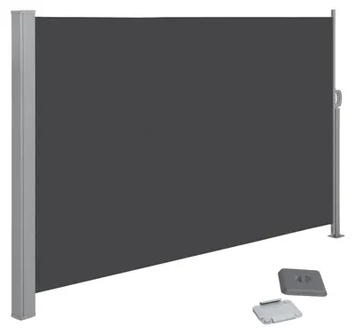 Image de Store enroulable de protection solaire latéral, gris anthracite, 200 x 300 cm