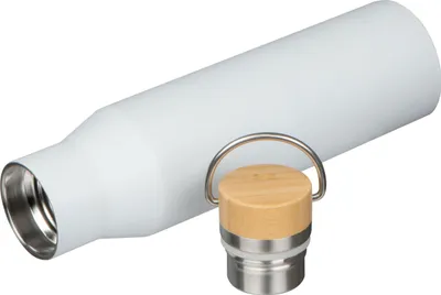 Produktbild von Trinkflasche aus recyceltem Edelstahl / 550ml / Farbe: weiß