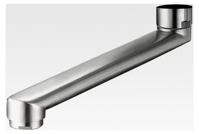 Produktbild von Schwenkhahn 18 cm für Badewannenarmatur Wandarmatur Badezimmer Dusche, Edelstahl gebürstet